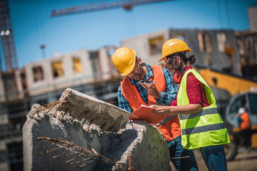 personas trabajando en la construcción
